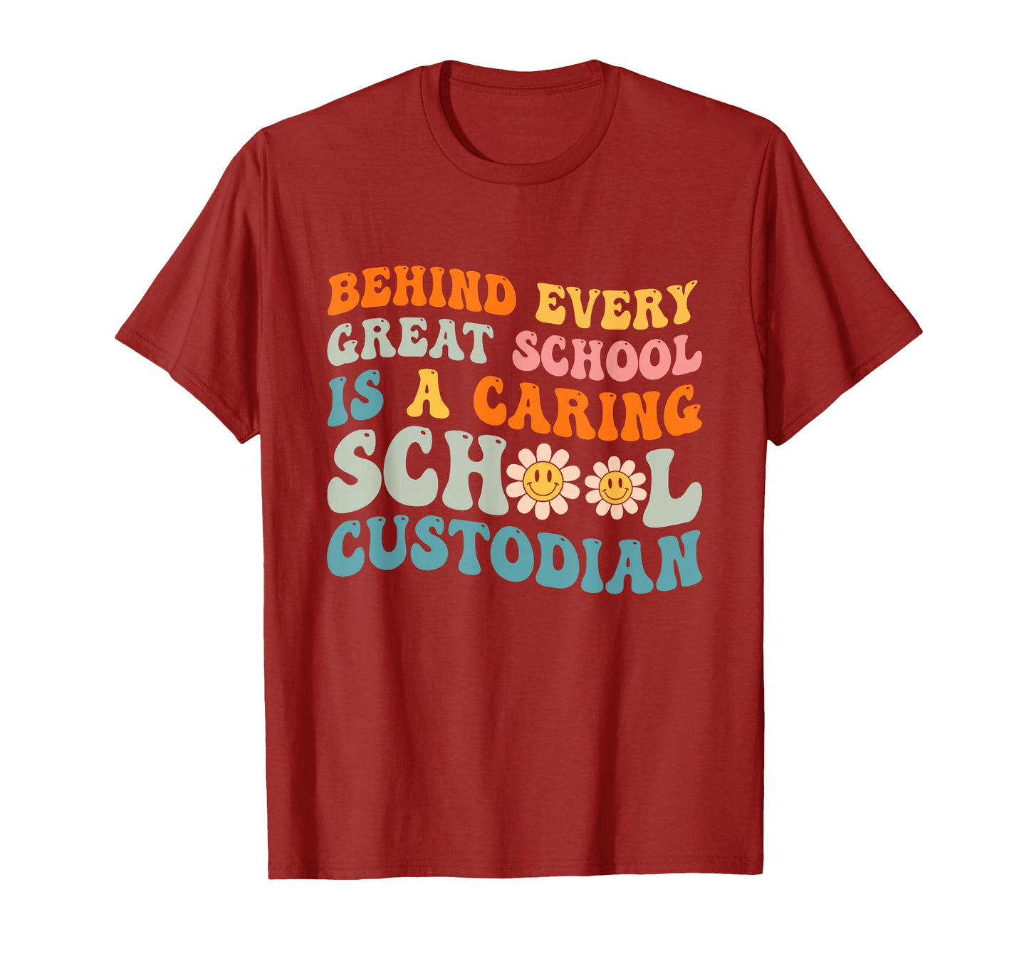 School Custodian Design for Men Women Custodian Appreciation T-Shirt
