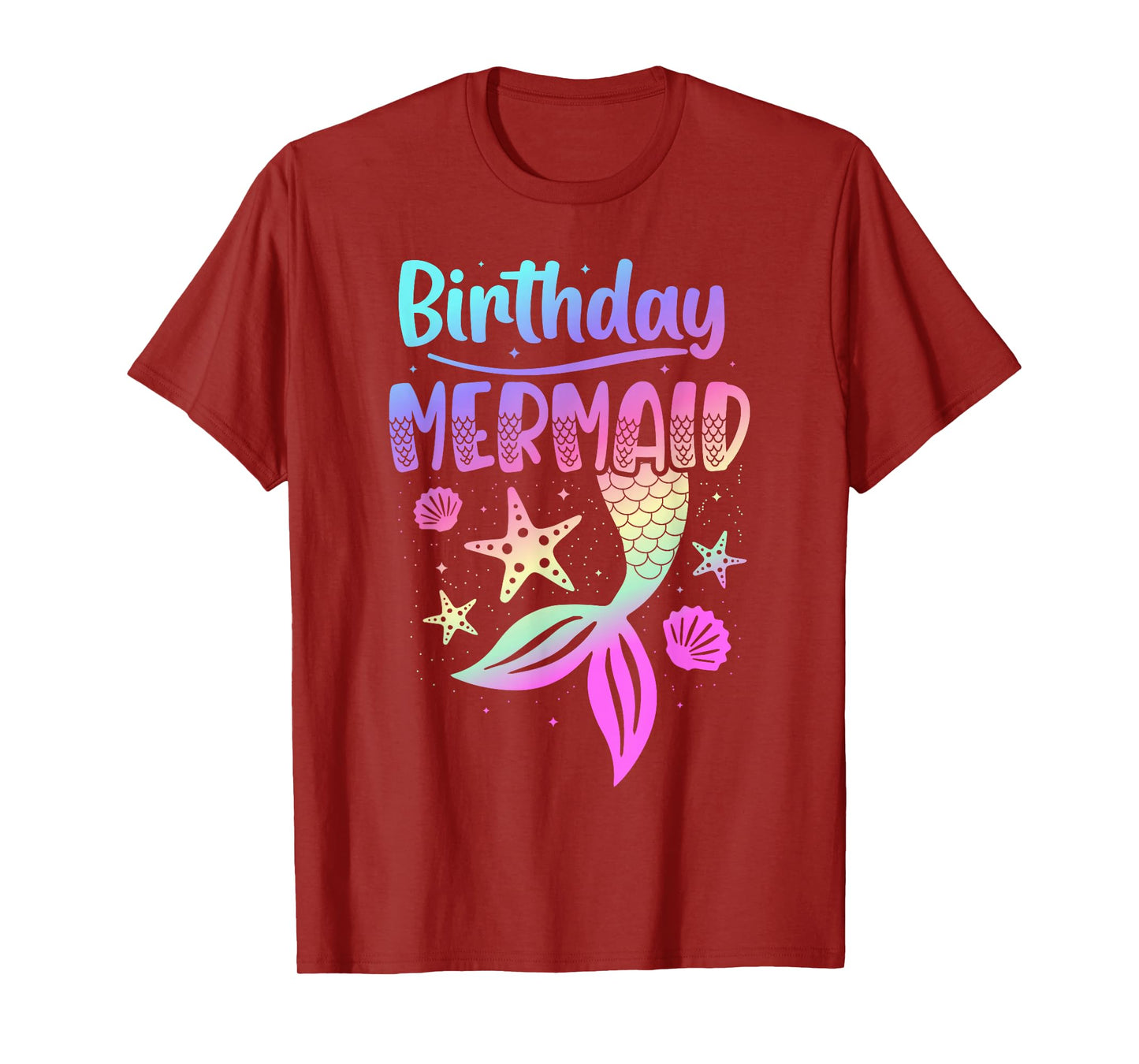 Birthday Mermaid Party Teen Girl Mermaid Women T-Shirt