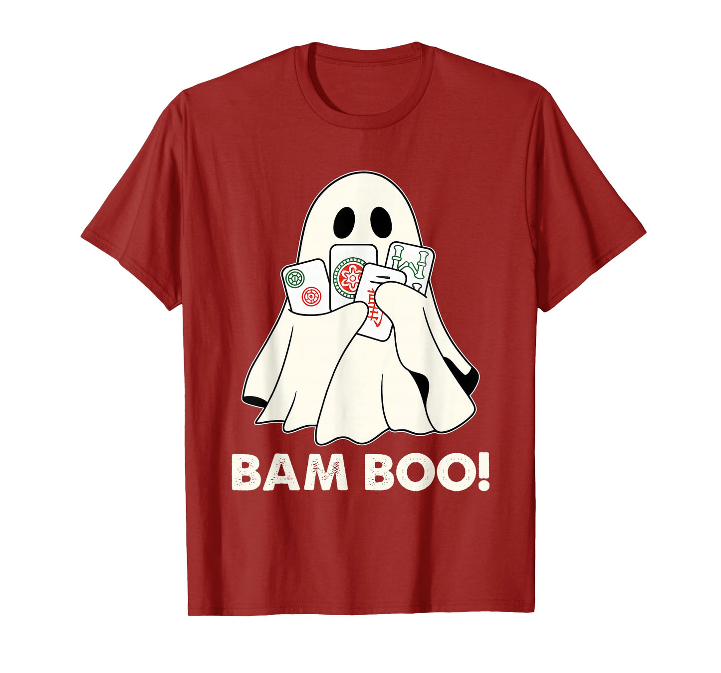 Bam Boo Halloween Ghost Mahjong Funny Costume Game Men Women T-Shirt