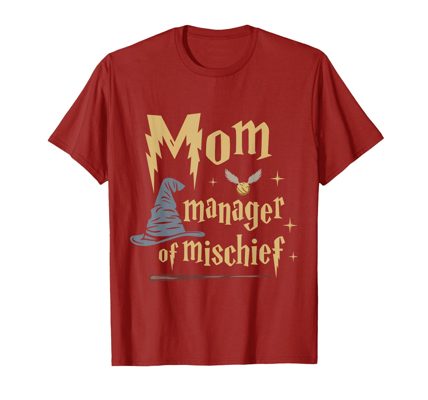 Funny Women Magical Mom Manager of Mischief Mother's Day T-Shirt