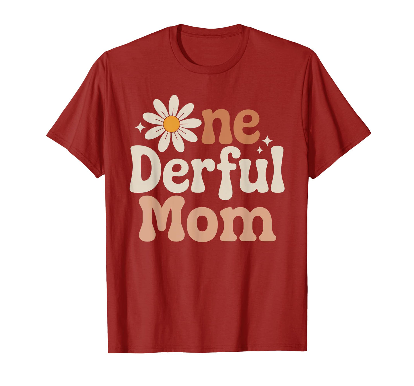 One derful Mom Wild One Daisy First Birthday Family Party T-Shirt