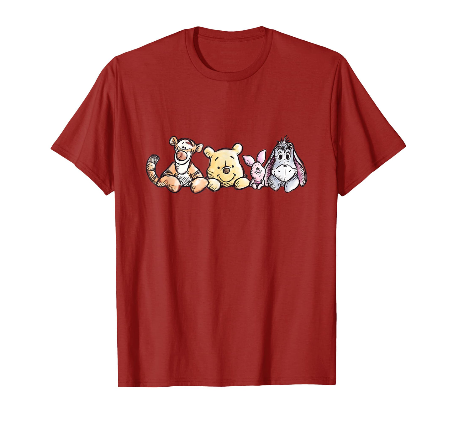 Disney Winnie The Pooh Sketch Style T-Shirt
