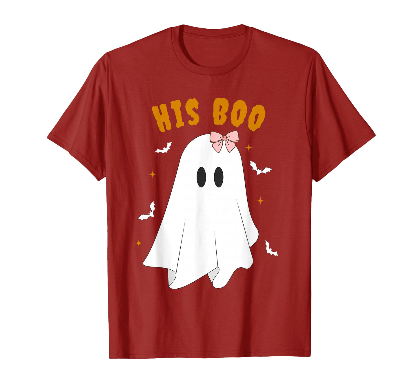 Her Boo & His Boo Funny Matching Halloween Pajama Couples T-Shirt