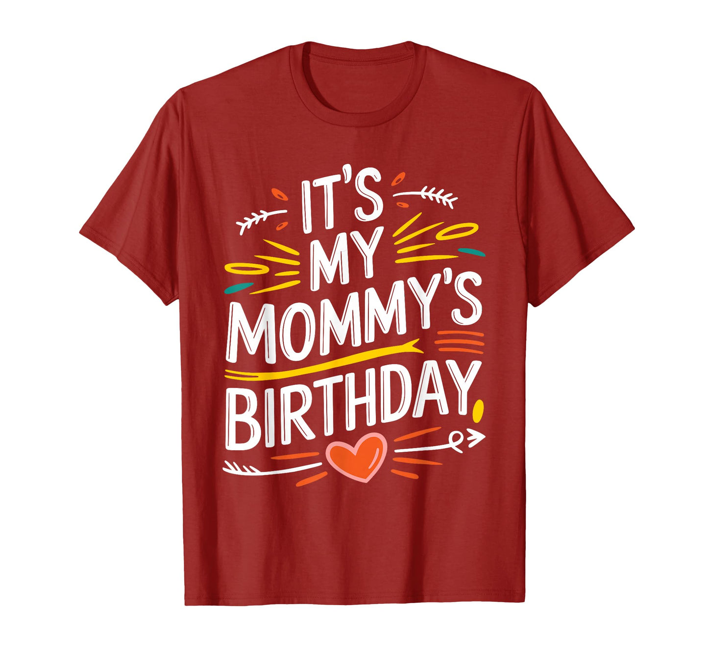 It's My mommy's Birthday Boho Nostalgia Design Women Kids T-Shirt