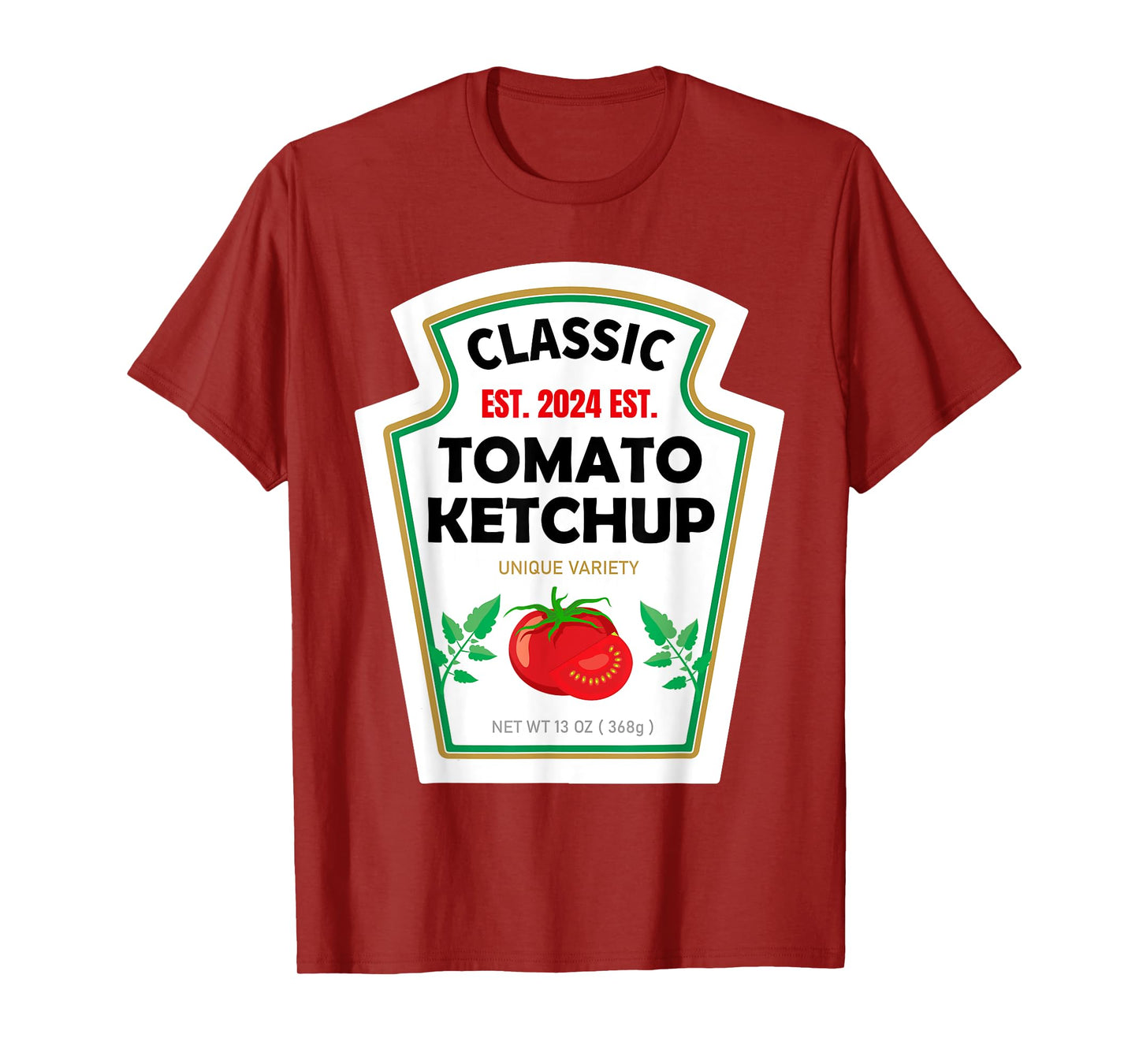 Red Ketchup DIY Costume Matching Couples Groups Halloween T-Shirt