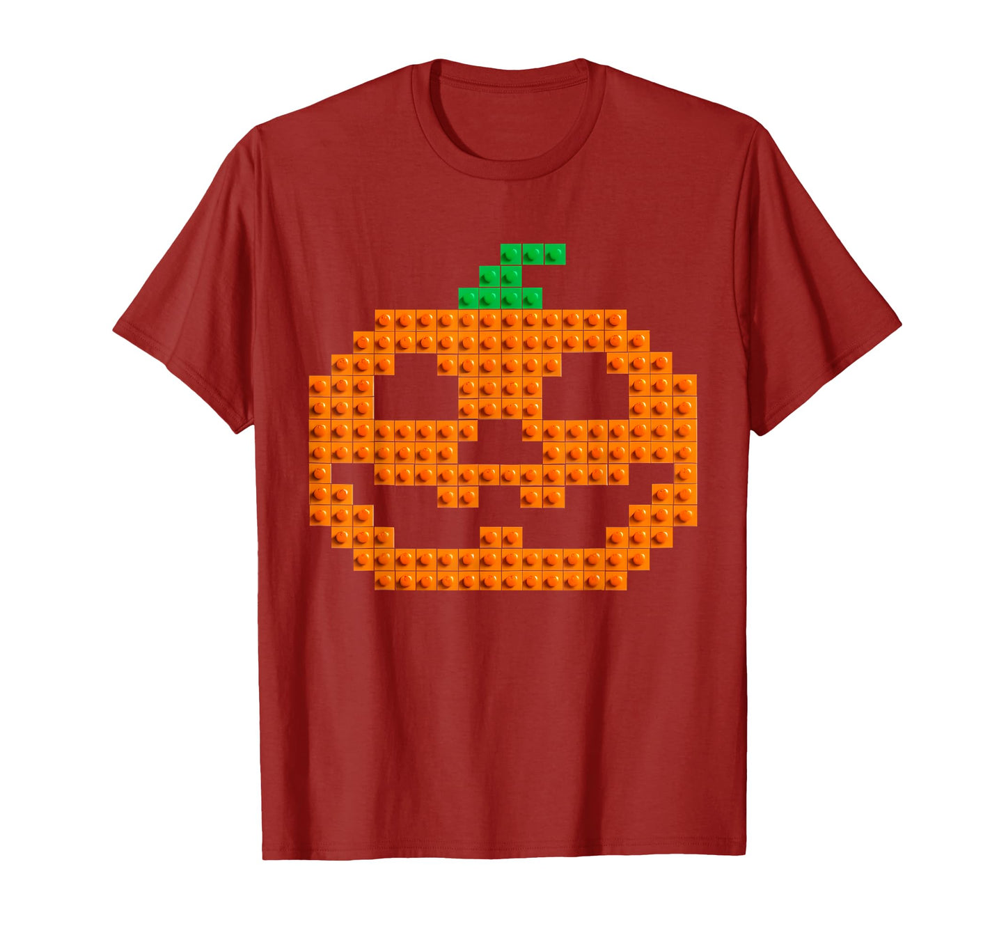 Halloween Master Builder Pumpkin Brick Building Block Boys T-Shirt