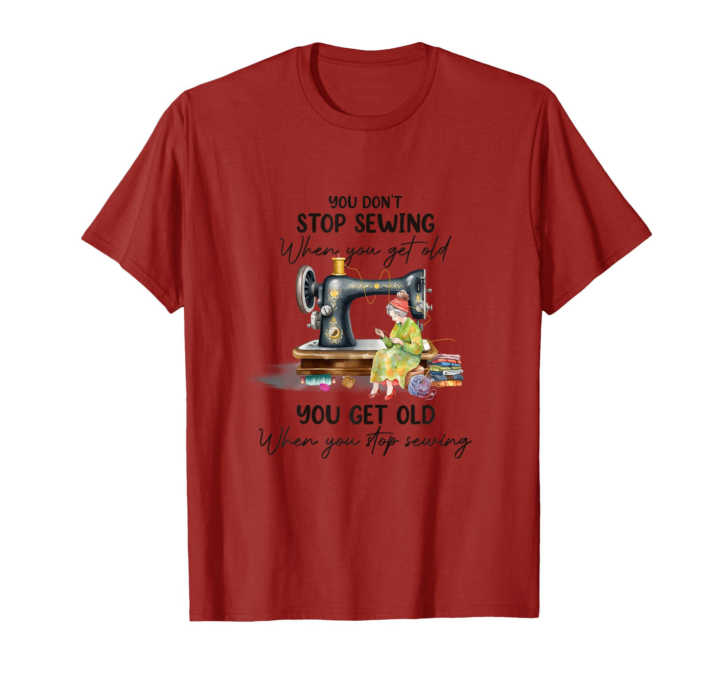 Quilting Yarn Graphic Design Seamstress Sewing Themed T-Shirt