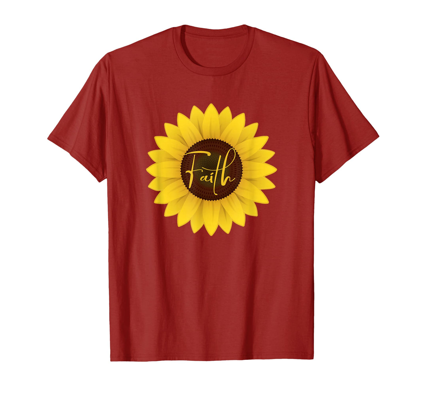 Funny Faith Christian Gift Sunflower for Women T-Shirt