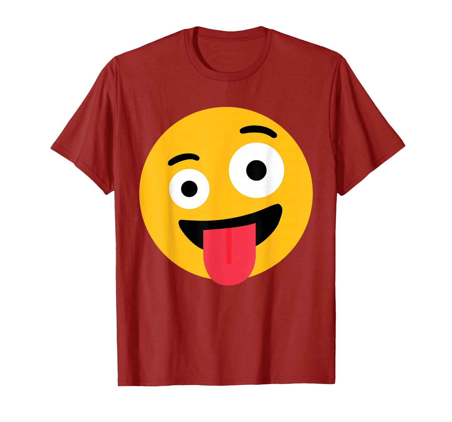 Funny Emoticon Wild Crazy Eyes Excited Zany Face T-Shirt
