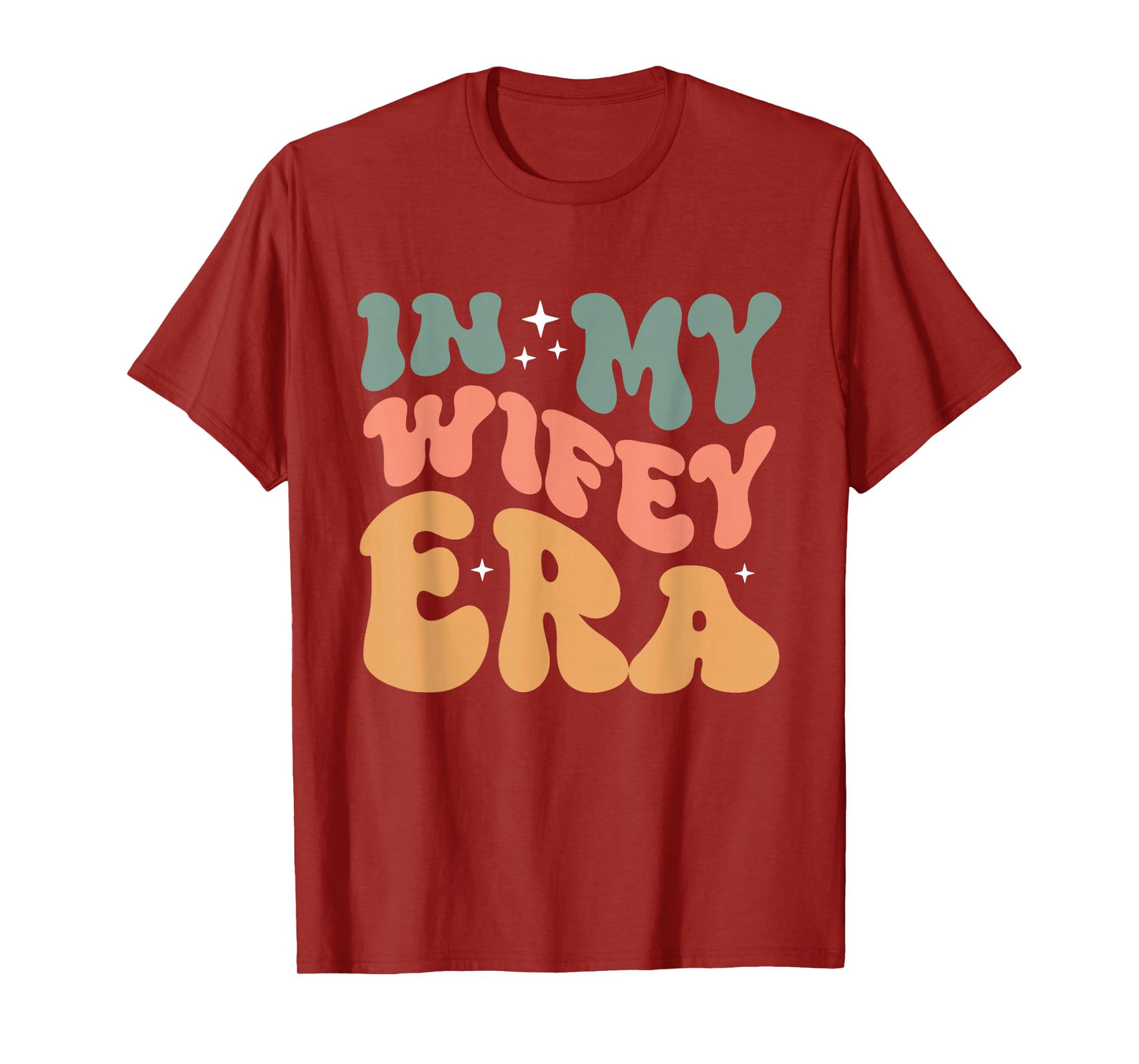 In My Wifey Era Groovy Wife Women Married T-Shirt