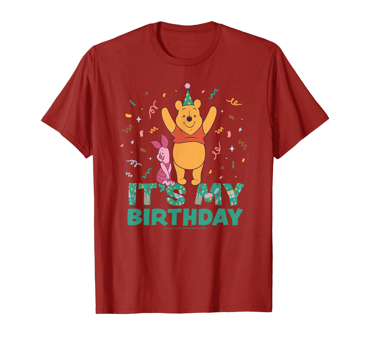Disney Winnie the Pooh & Piglet It's my Birthday Party T-Shirt
