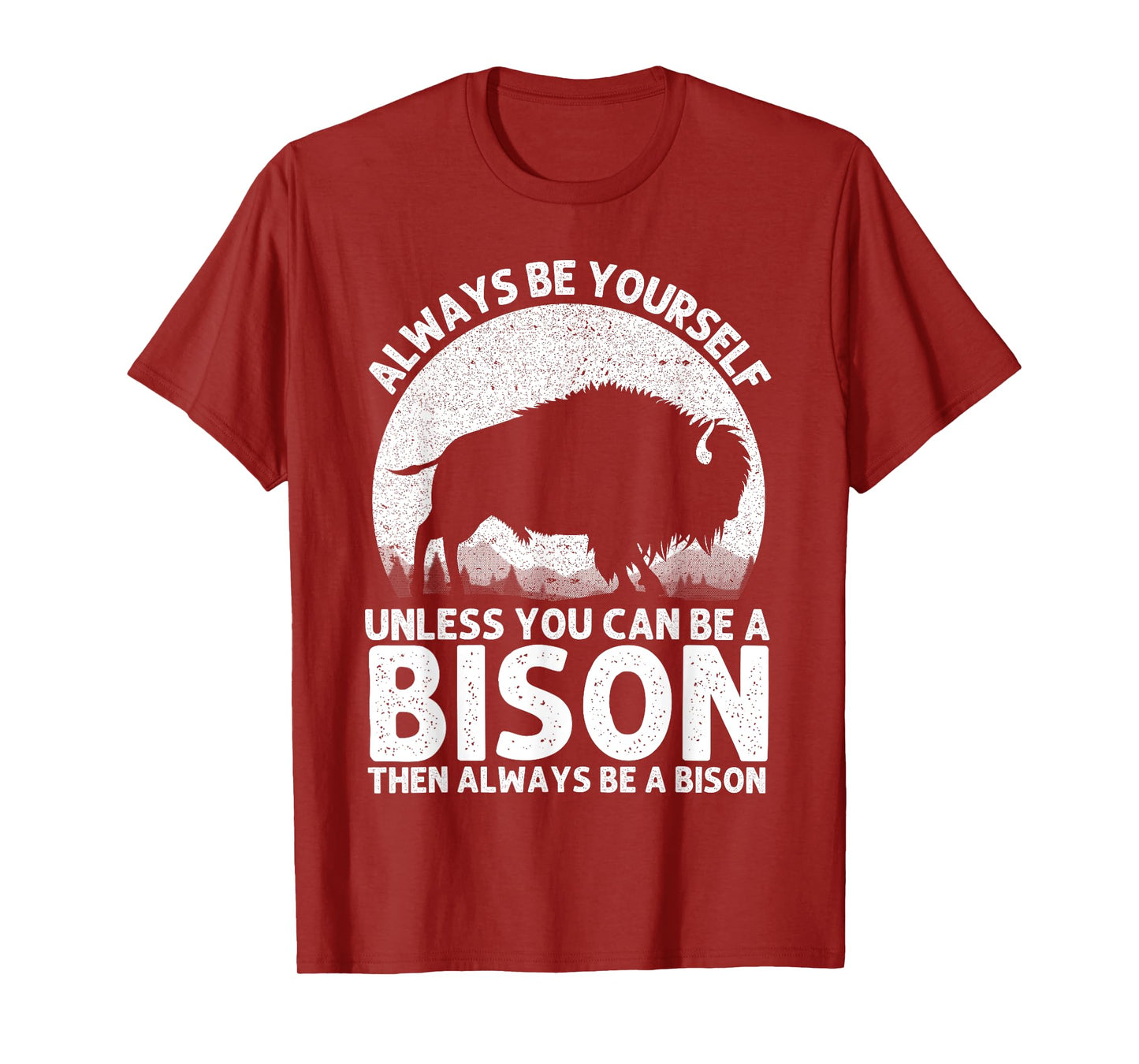 Cool Bison Design For Men Women Buffalo Animal Lovers Bison T-Shirt