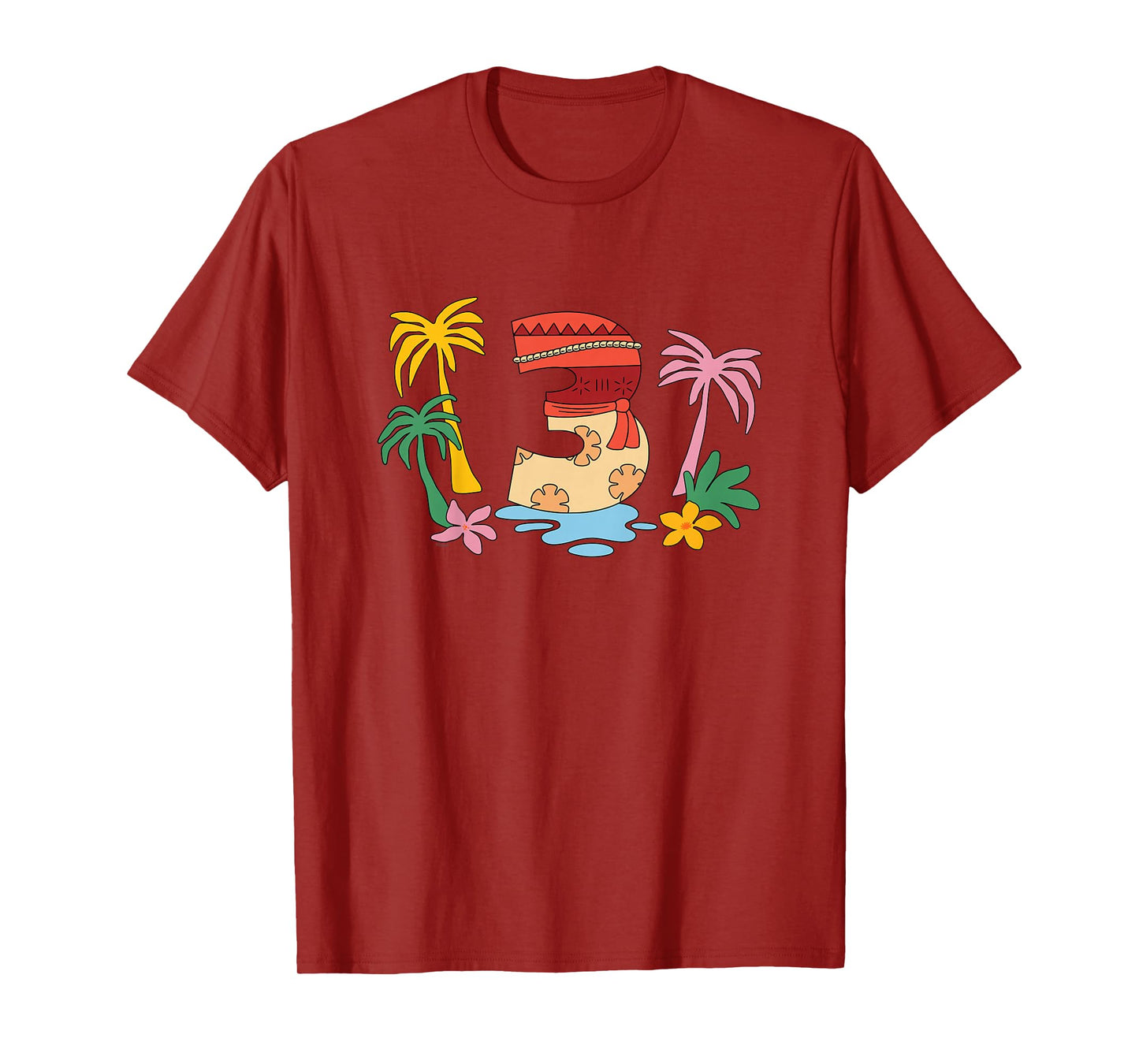 Disney Moana Numbers "3" Third 3rd Birthday Party Gift T-Shirt