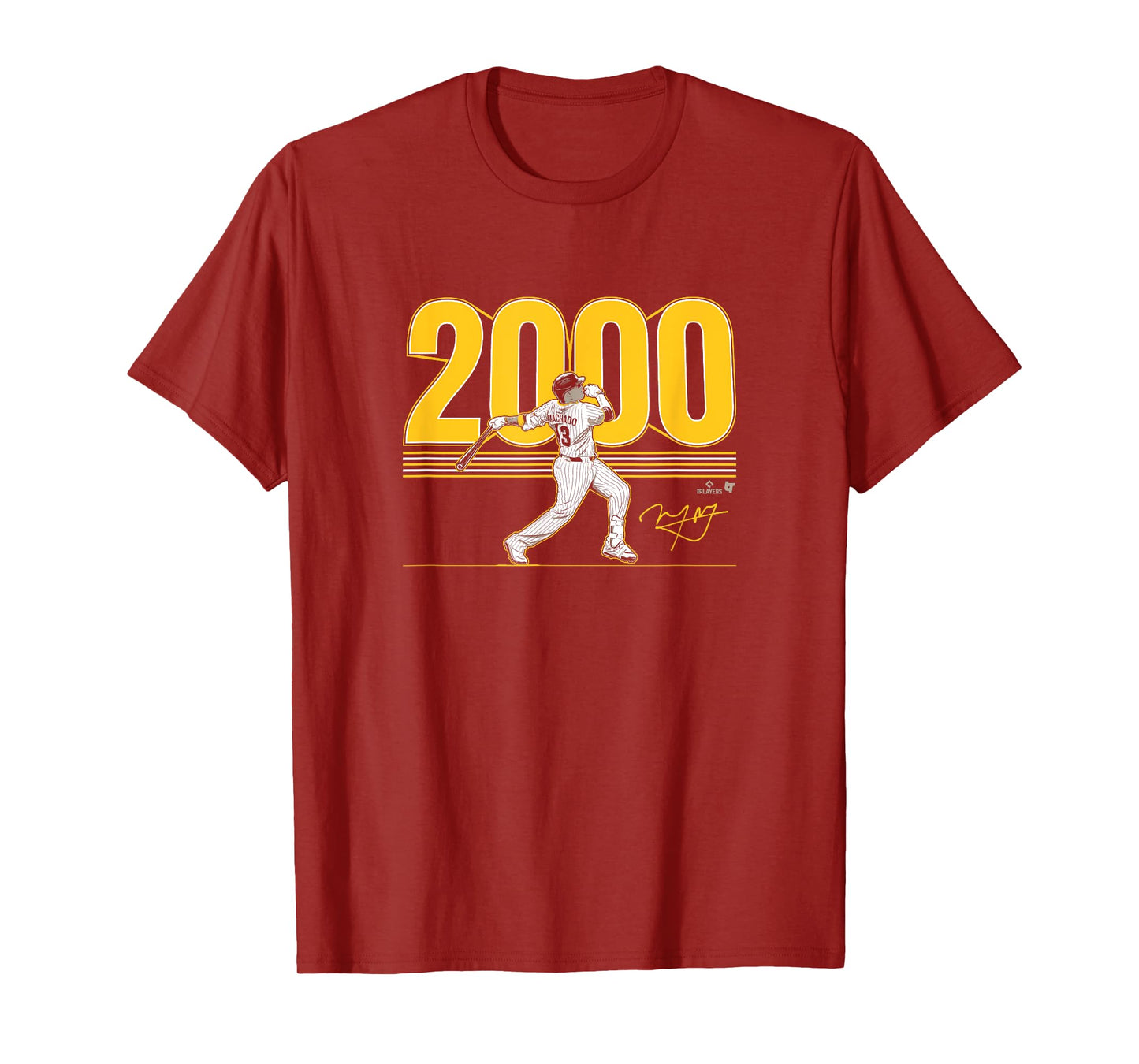 Manny Machado - 2,000 Hits - San Diego Baseball T-Shirt