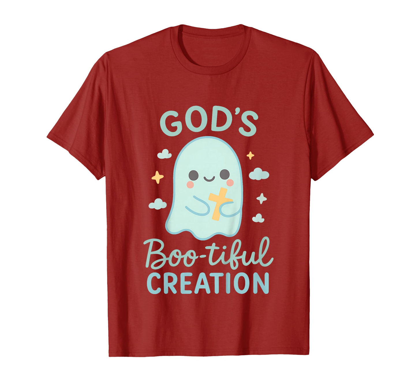 God’s Boo-Tiful Creation Cute Ghost Christian Kids Faith T-Shirt