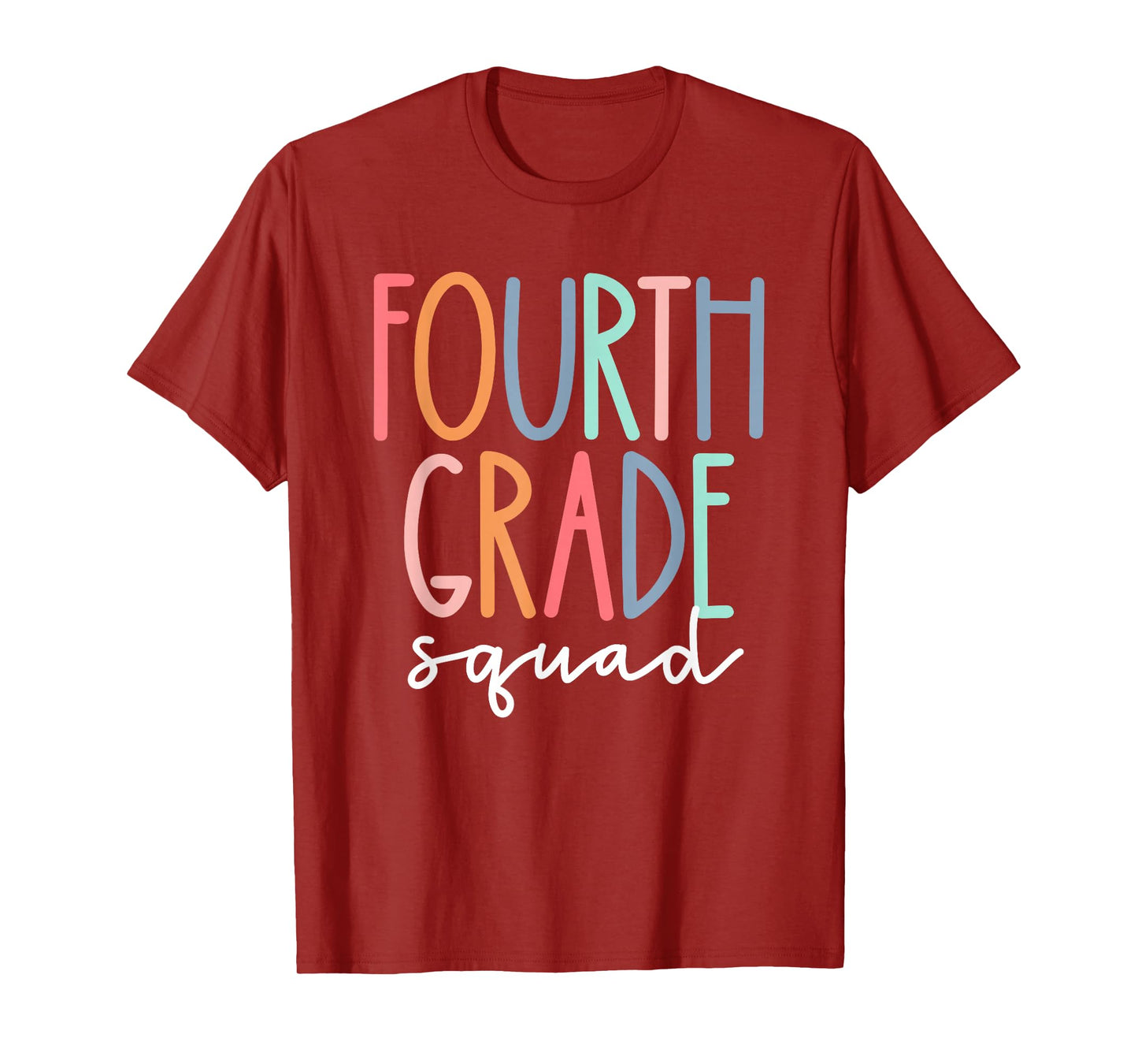 Fourth Grade Squad 4th Teacher Crew Back To School Team T-Shirt