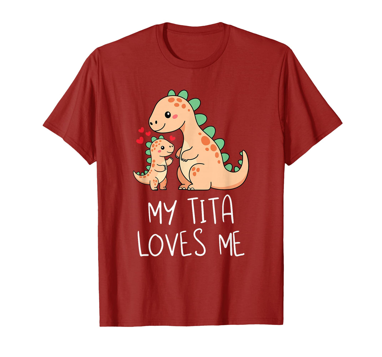 Baby Dino and Grandma My Tita Loves Me Funny Dinosaur T-Shirt