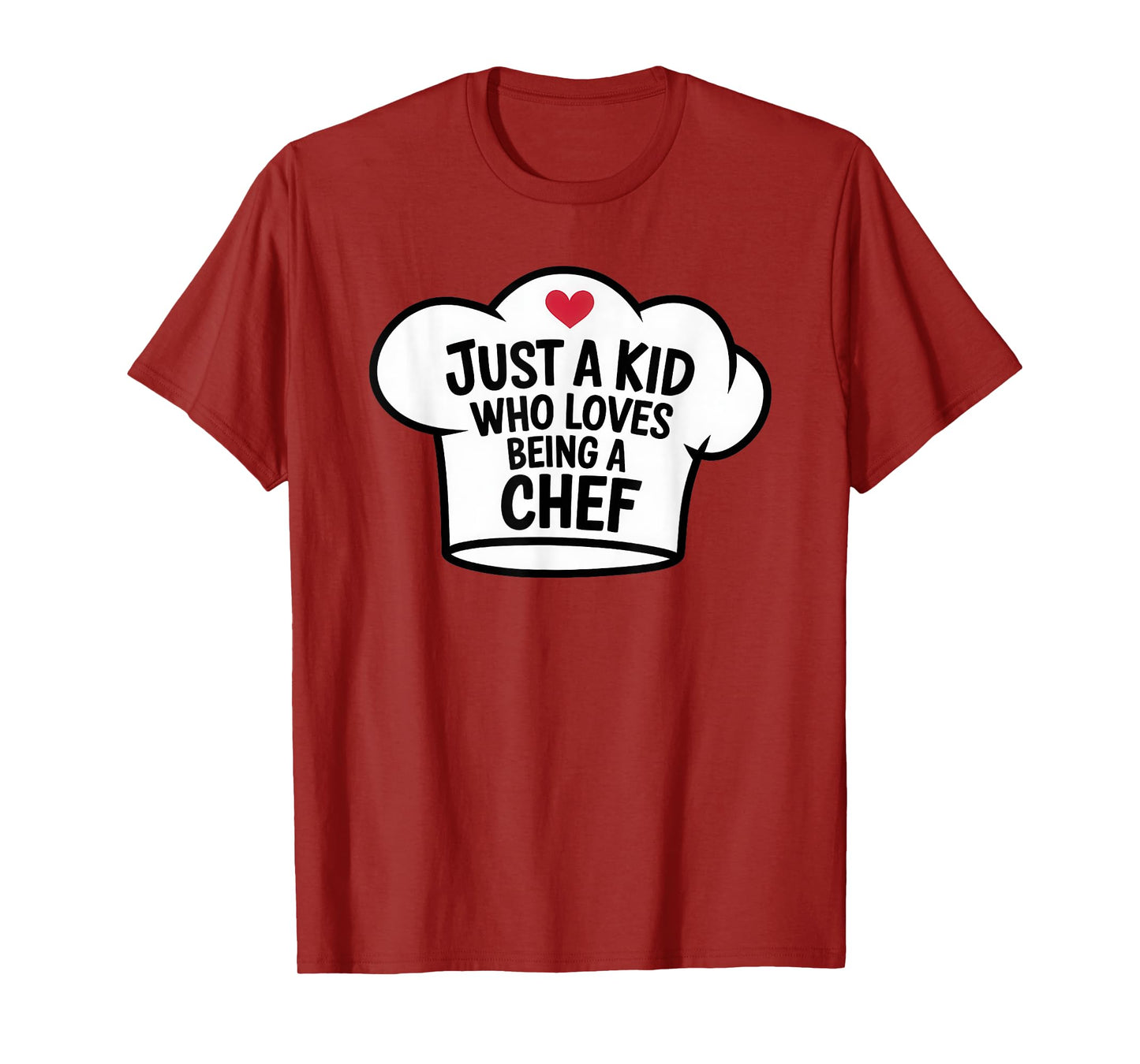 Just a Kid Who Loves Being Chef Cool Cooking Lover Birthday T-Shirt