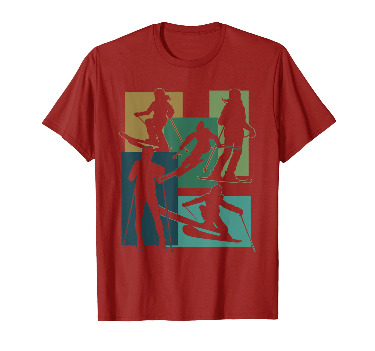 Funny Skiing Ski Snowboarding Game Winter Sports Enthusiasts T-Shirt