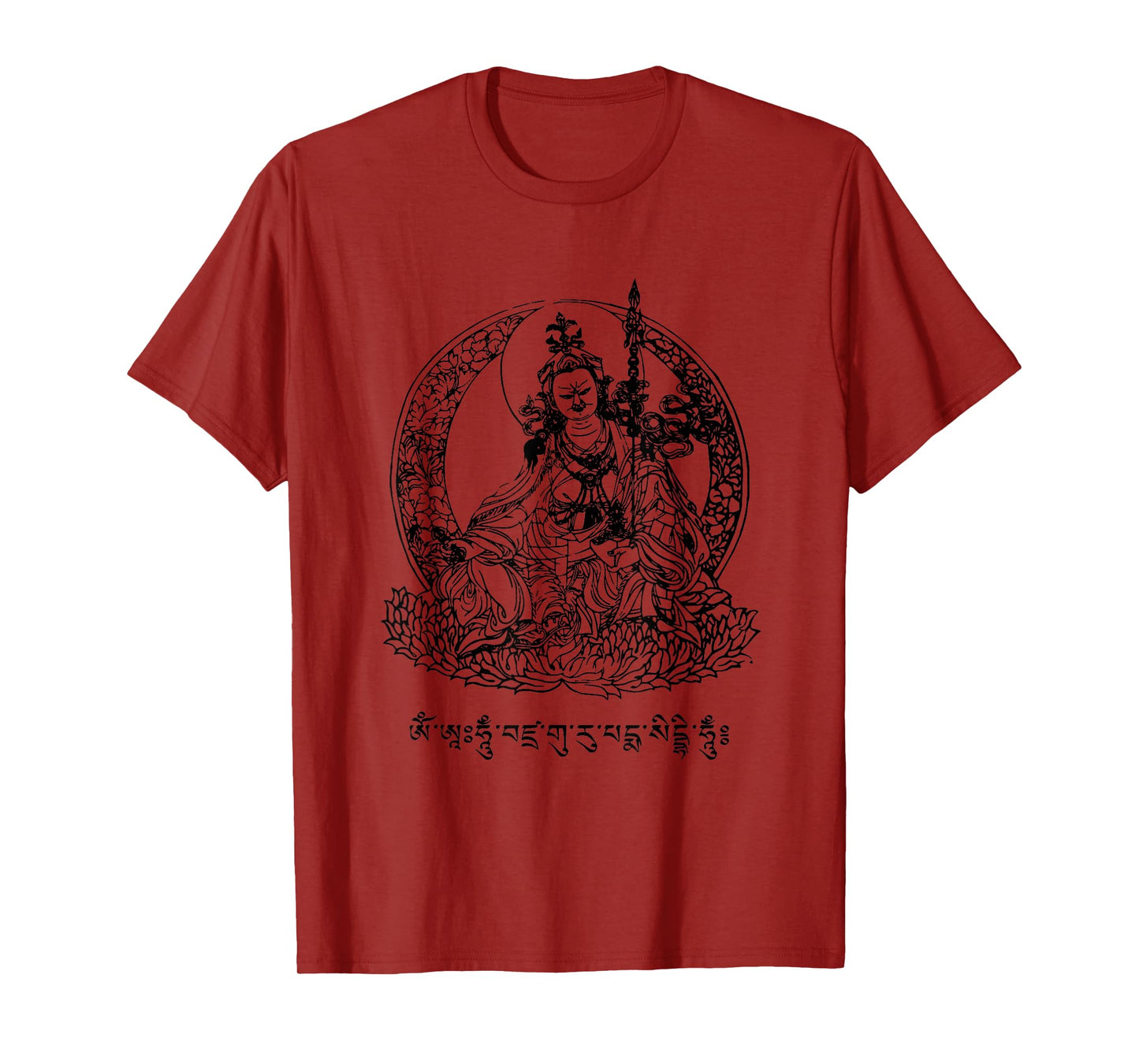 Padmasambhava Guru Rinpoche Tibetan Buddha Mantra Buddhist T-Shirt