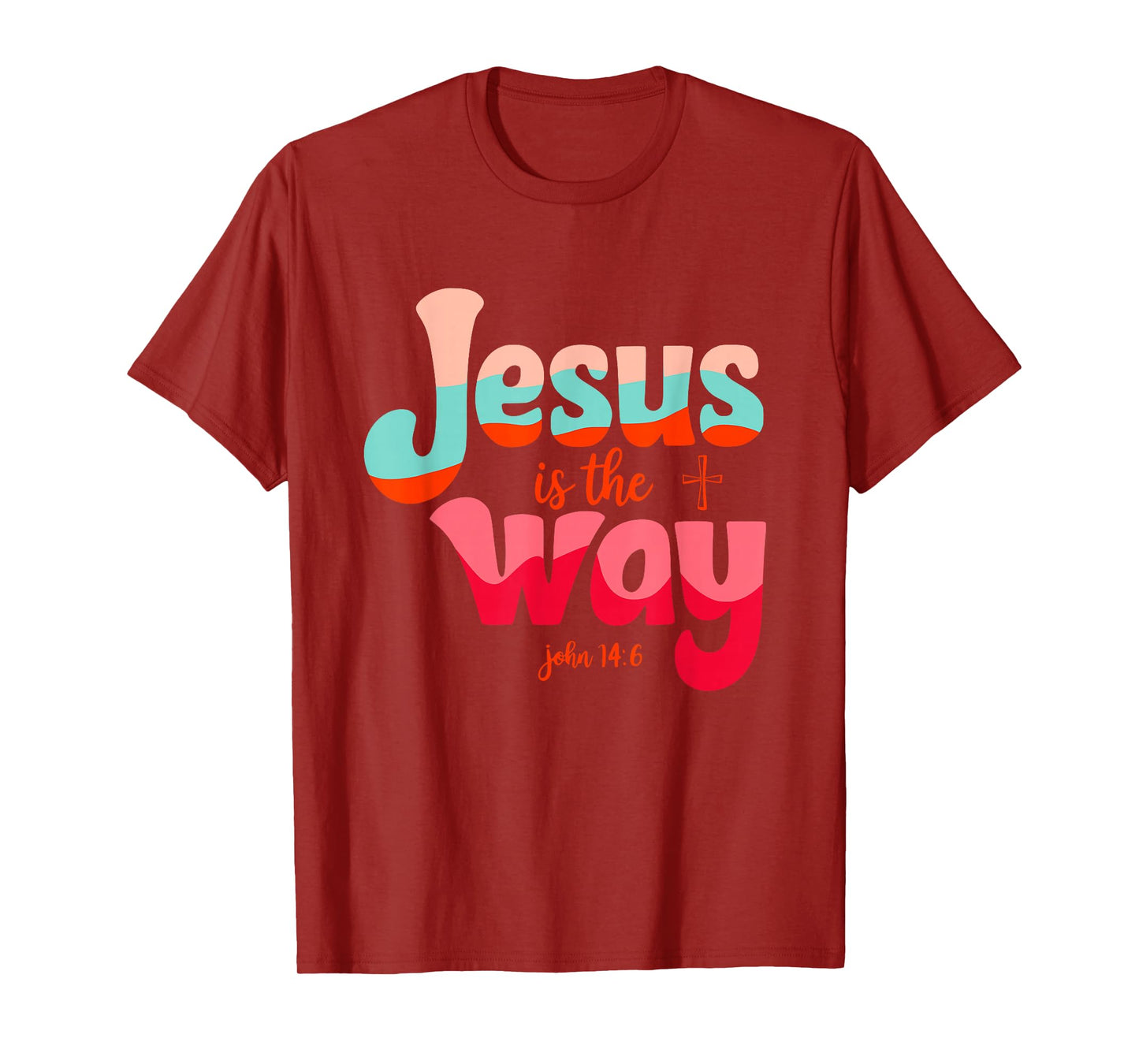 Jesus is The Way John 14:6 Spiritual Pastel T-Shirt