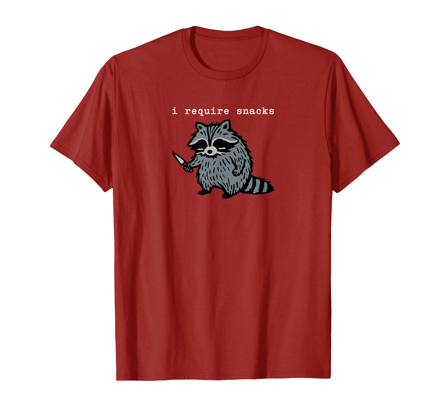 I Require Snacks Raccoon T-Shirt