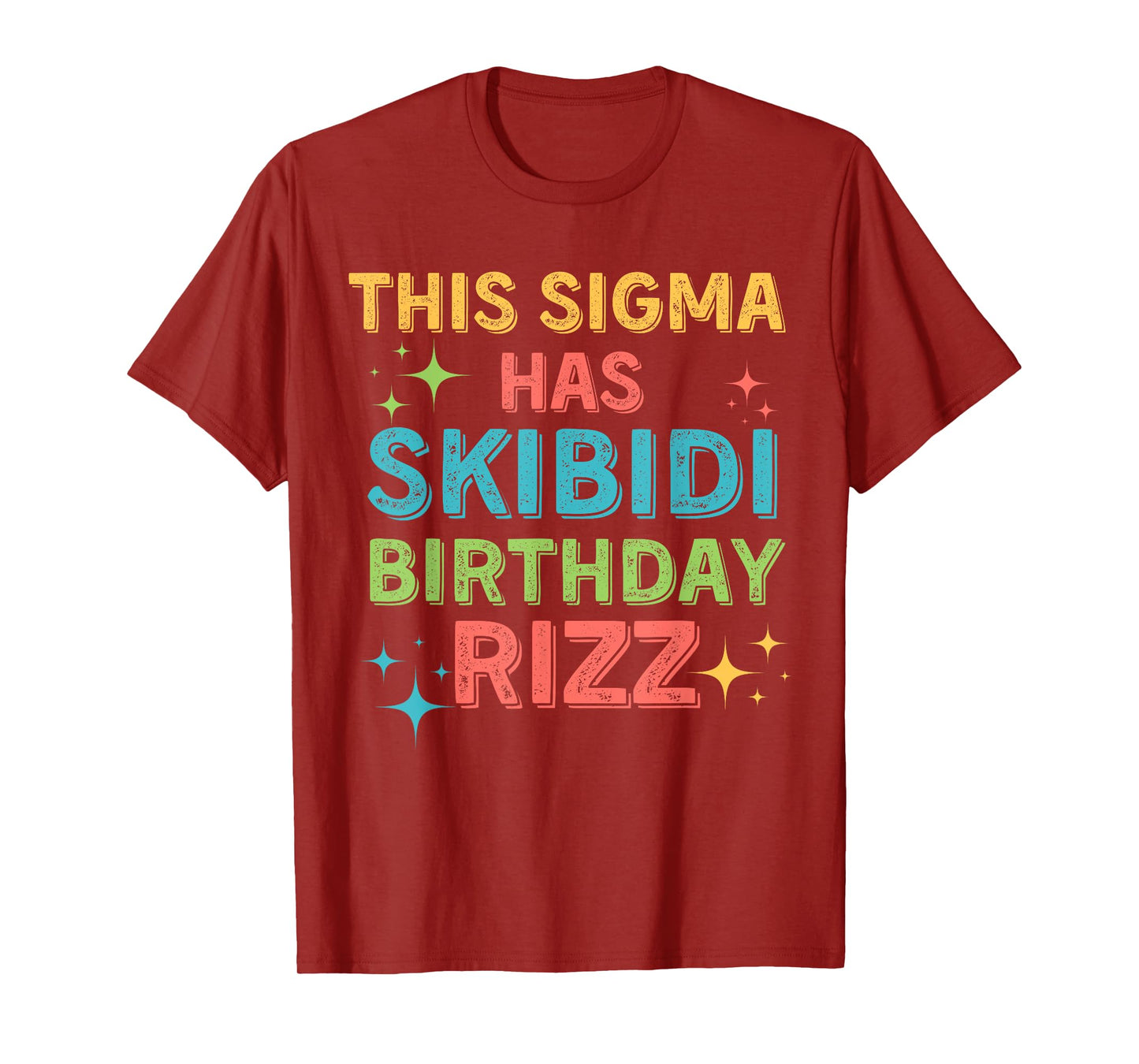 Funny Birthday Shirt - Skibidi Birthday Rizz - Middle School T-Shirt