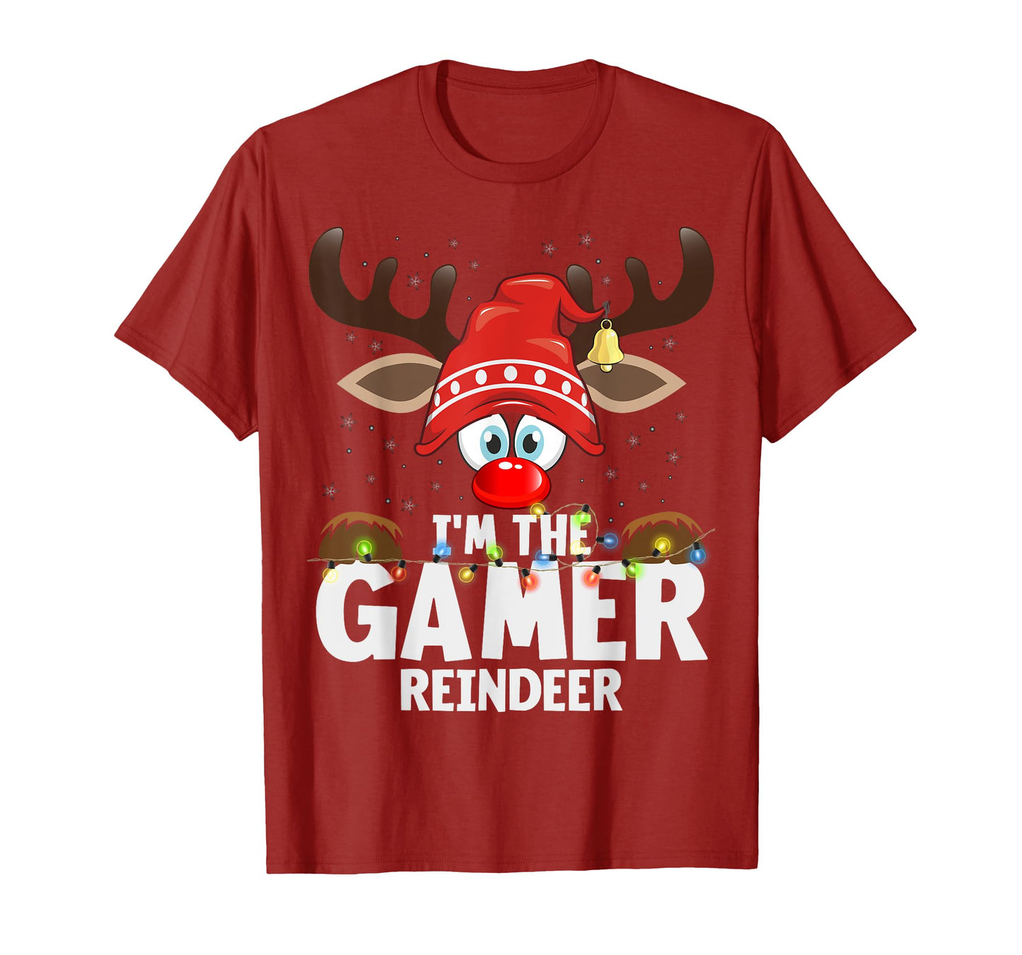 Christmas Matching I'm The Gamer Reindeer T-Shirt