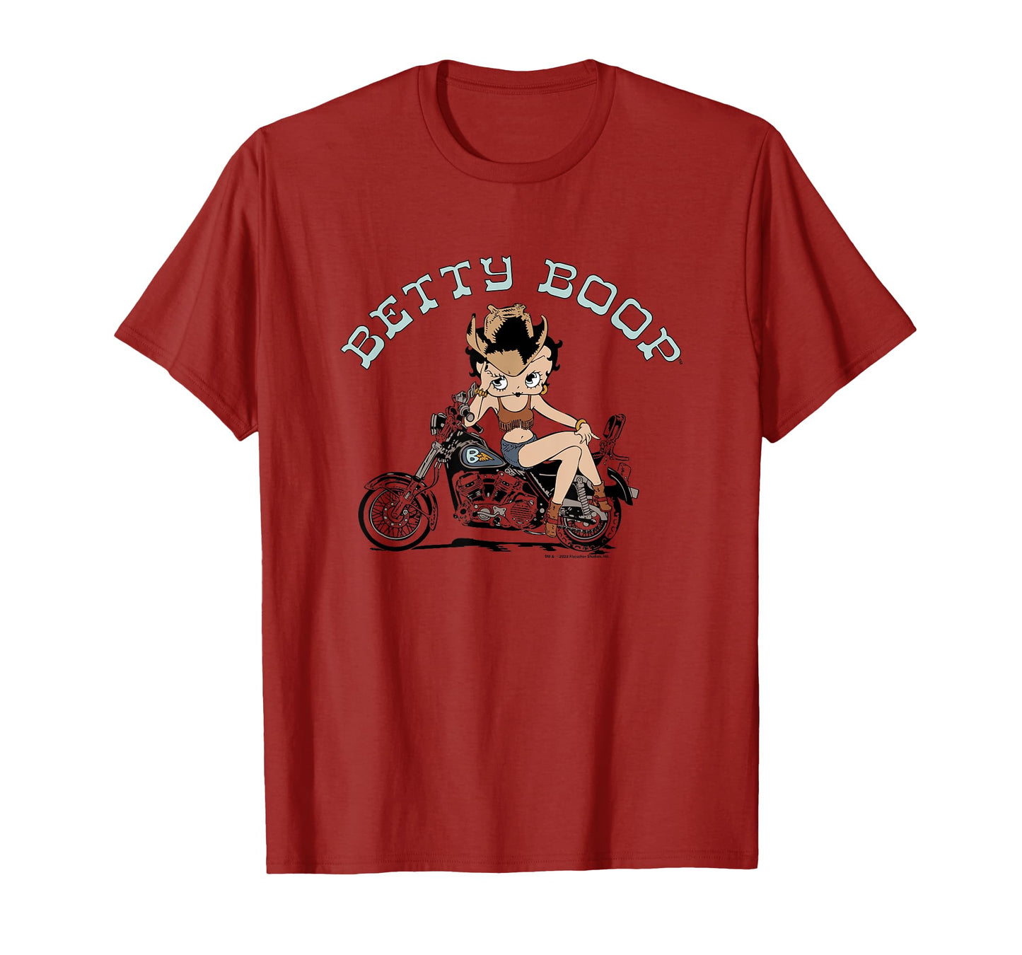 Betty Boop Western Sassy Vintage Biker Betty T-Shirt
