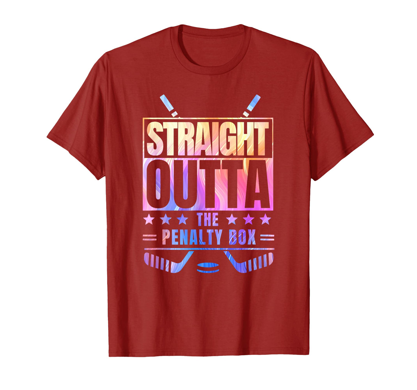 straight outta the penalty box tie dye favorite winter sport T-Shirt