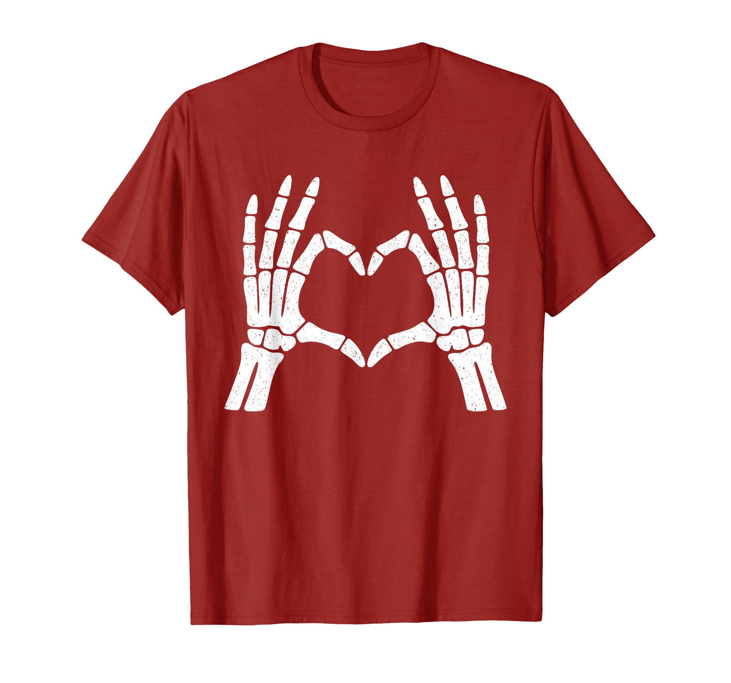 Skeleton Hands Heart Shirt Men Women Kids Halloween Costume T-Shirt