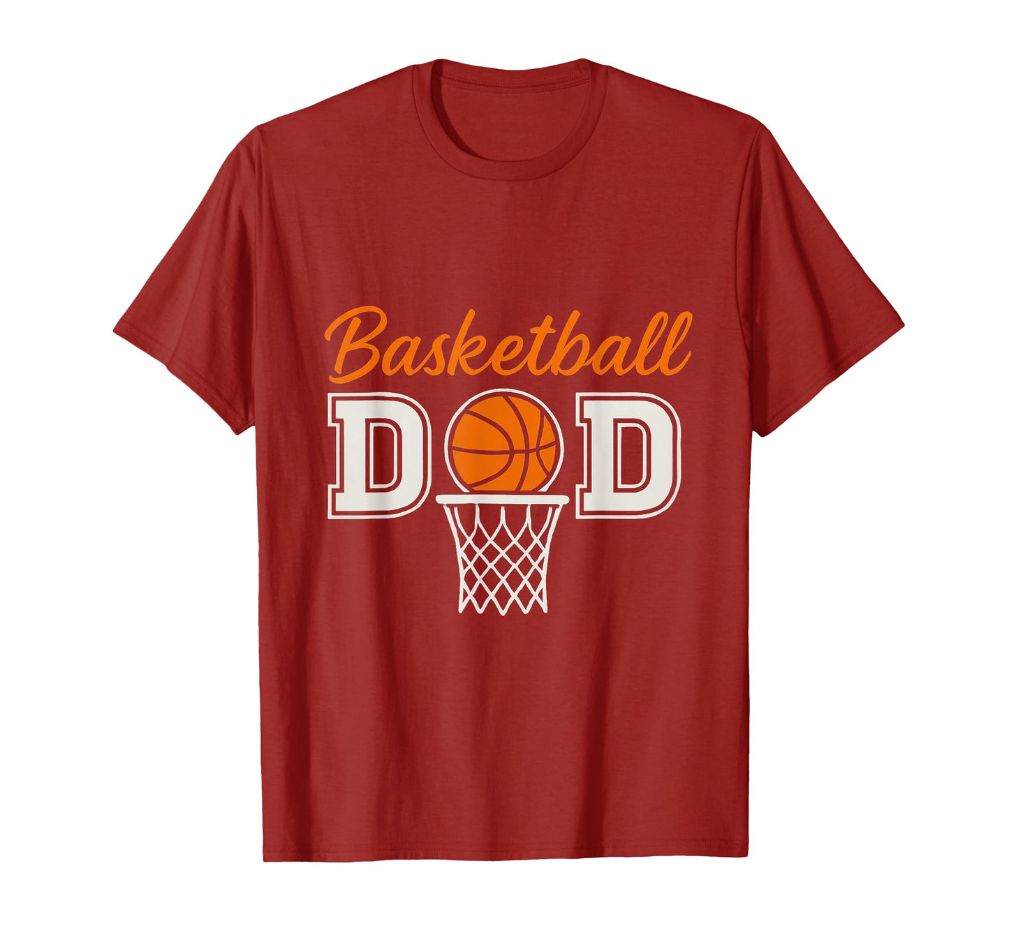 Basketball Dad Graphic with Hoop and Ball – Father's Day T-Shirt