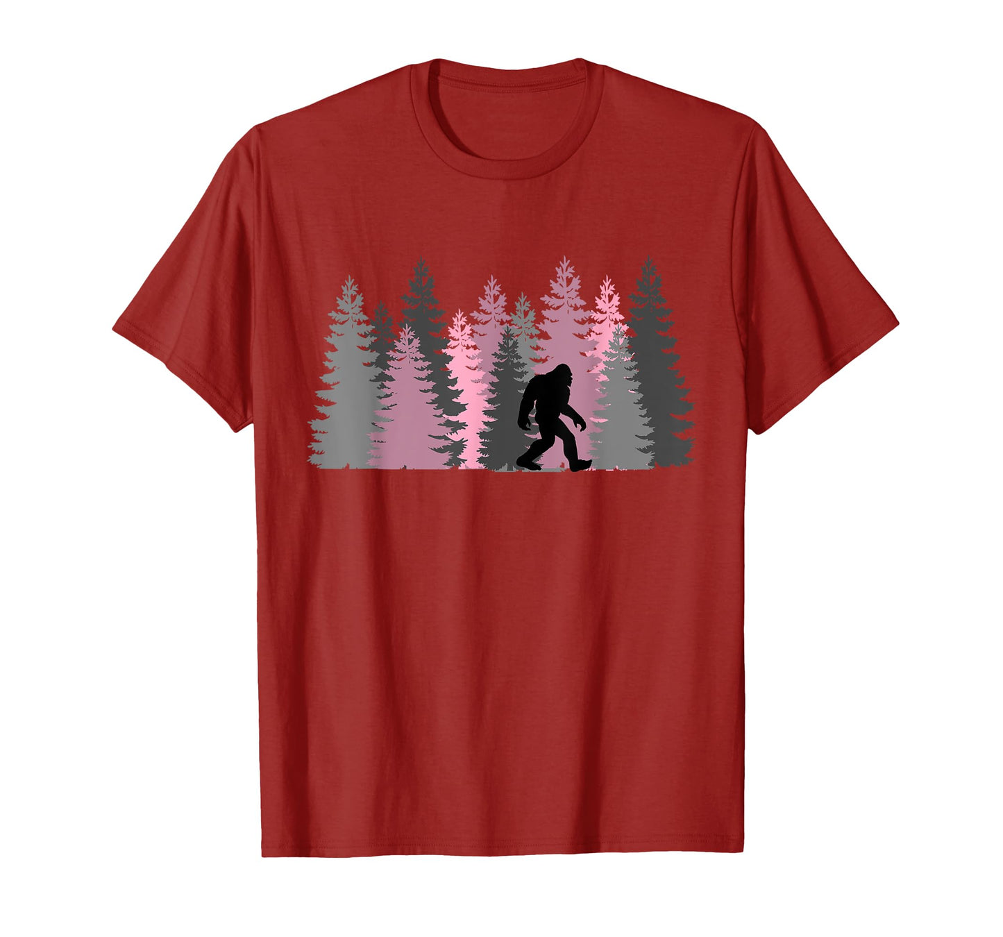 Bigfoot Sasquatch In The Forest For Men Women Kids T-Shirt
