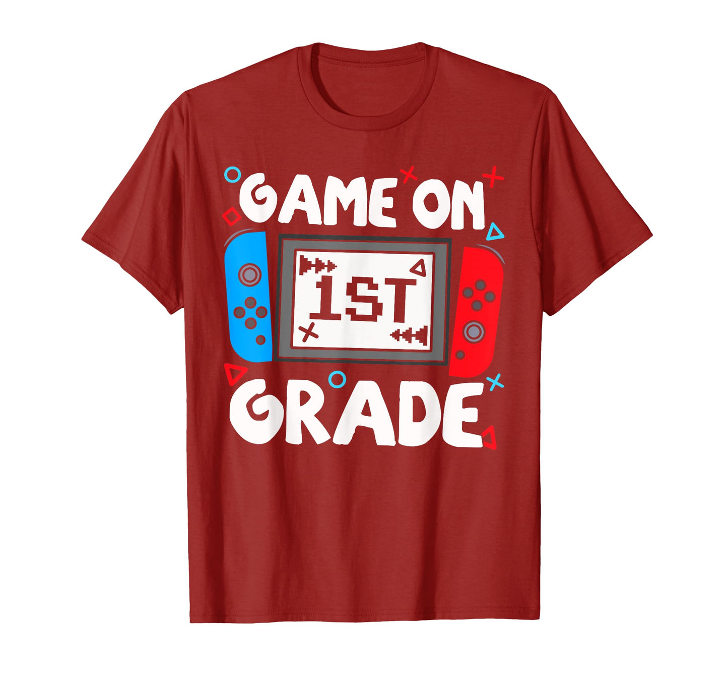 Funny Gamer Game On 1st Grade Back To School Kids Boys T-Shirt