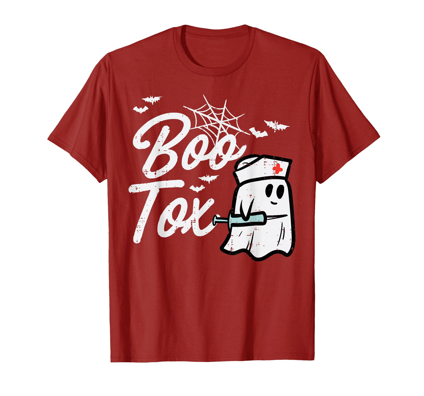 Halloween Nurse Boo Tox Botox Funny Costume Scrub Top Women T-Shirt