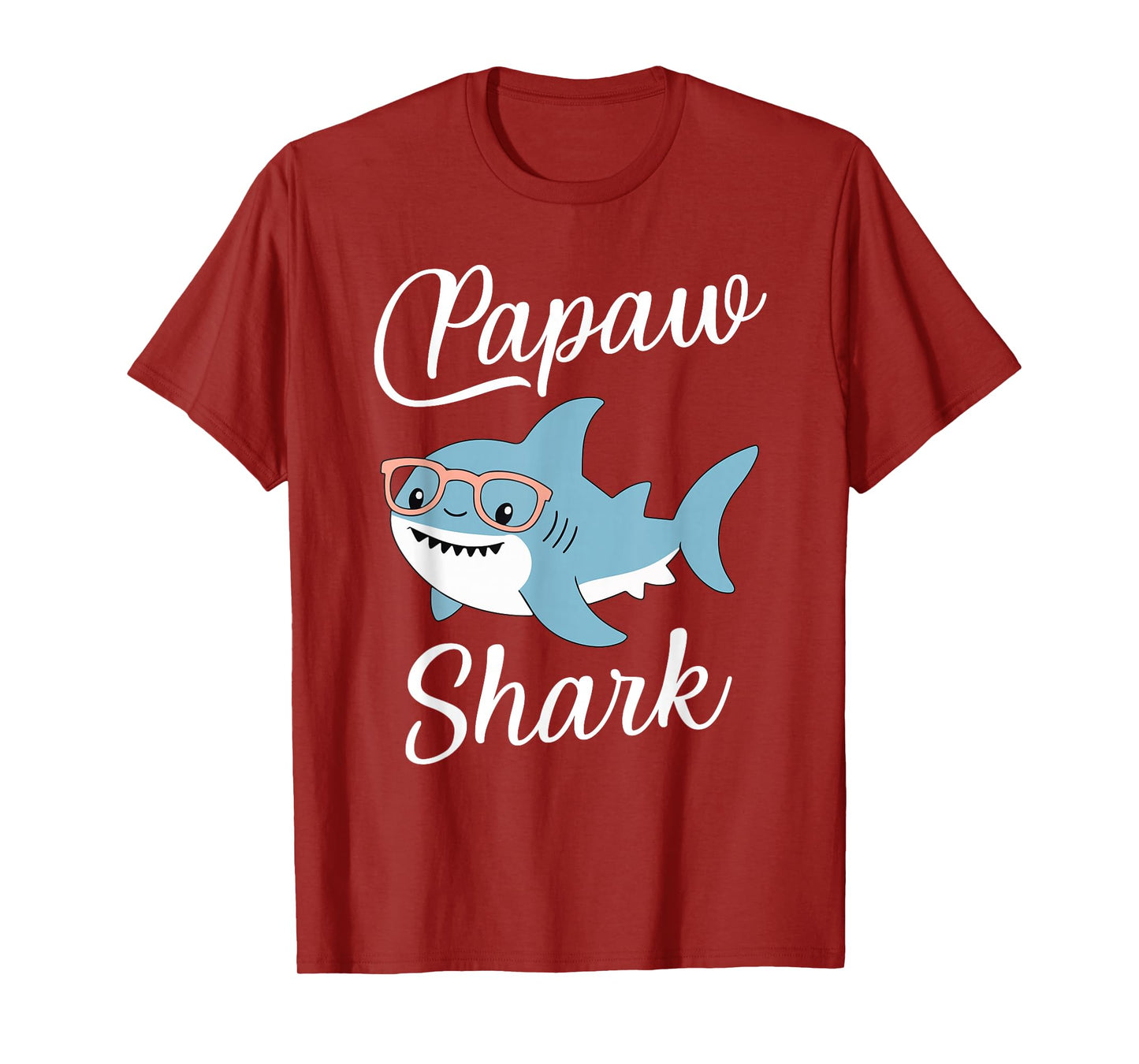 Papaw Shark Funny Matching Family Grandpa T-Shirt