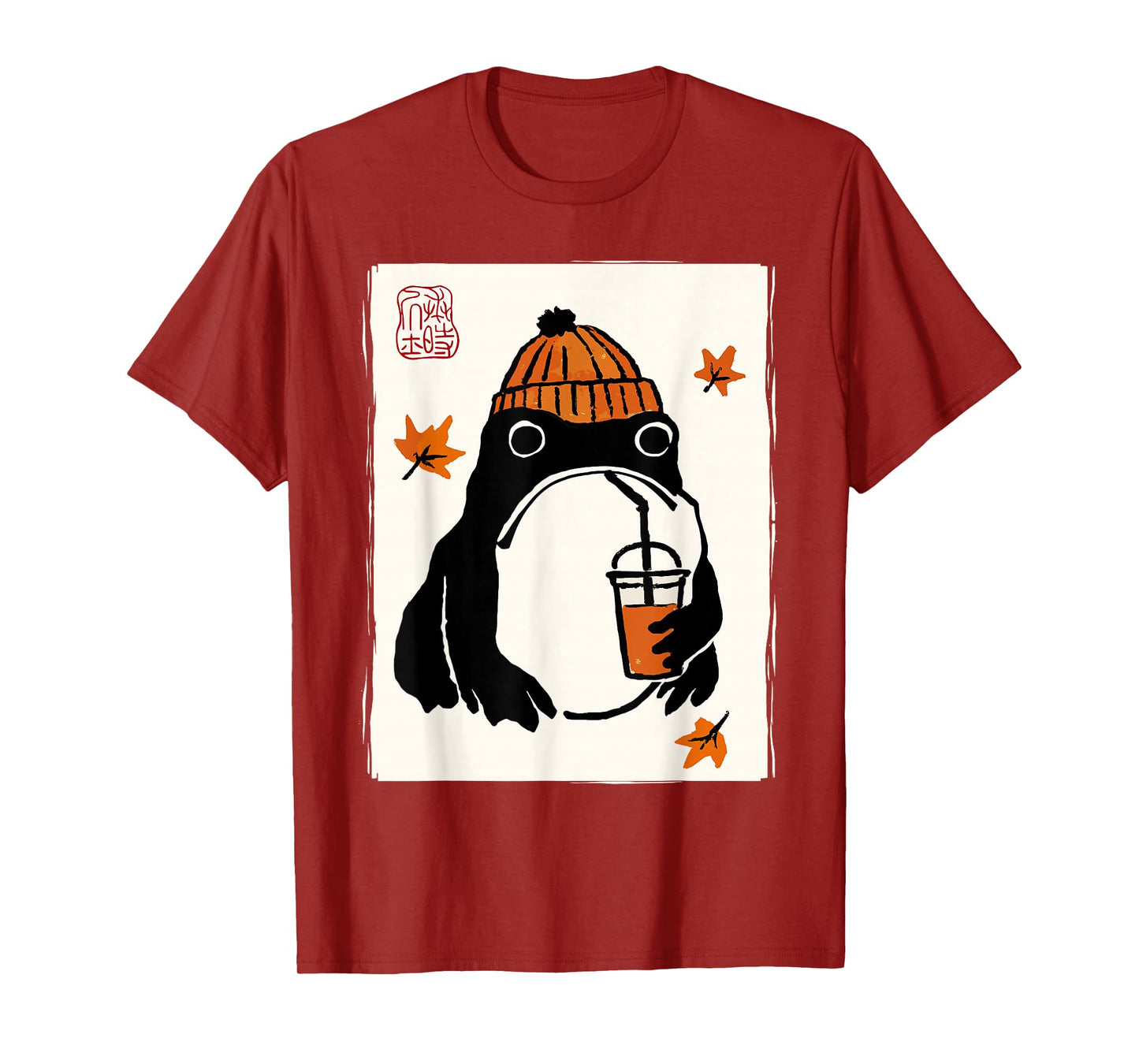 Japanese Frog Pumpkin Spice Fall Autumn Funny Halloween T-Shirt