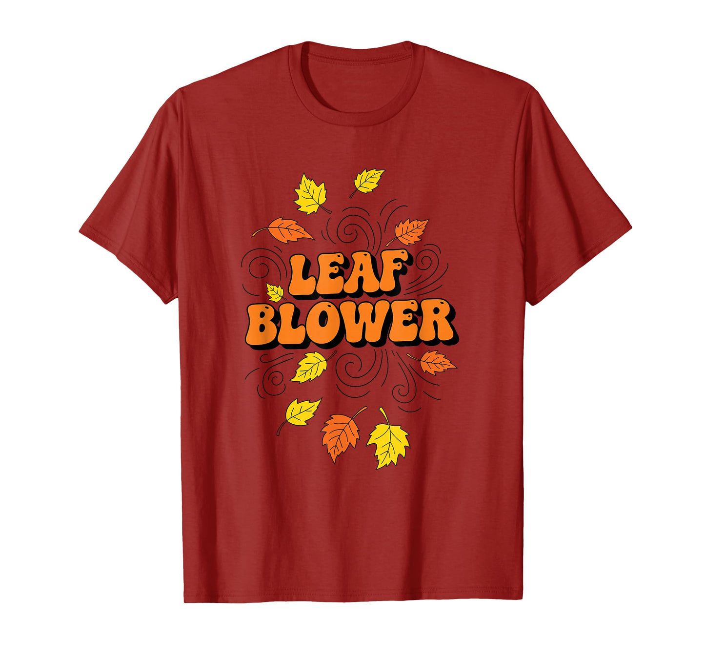 Funny Leaf Blower Costume Fall Halloween Gardening cleanup T-Shirt
