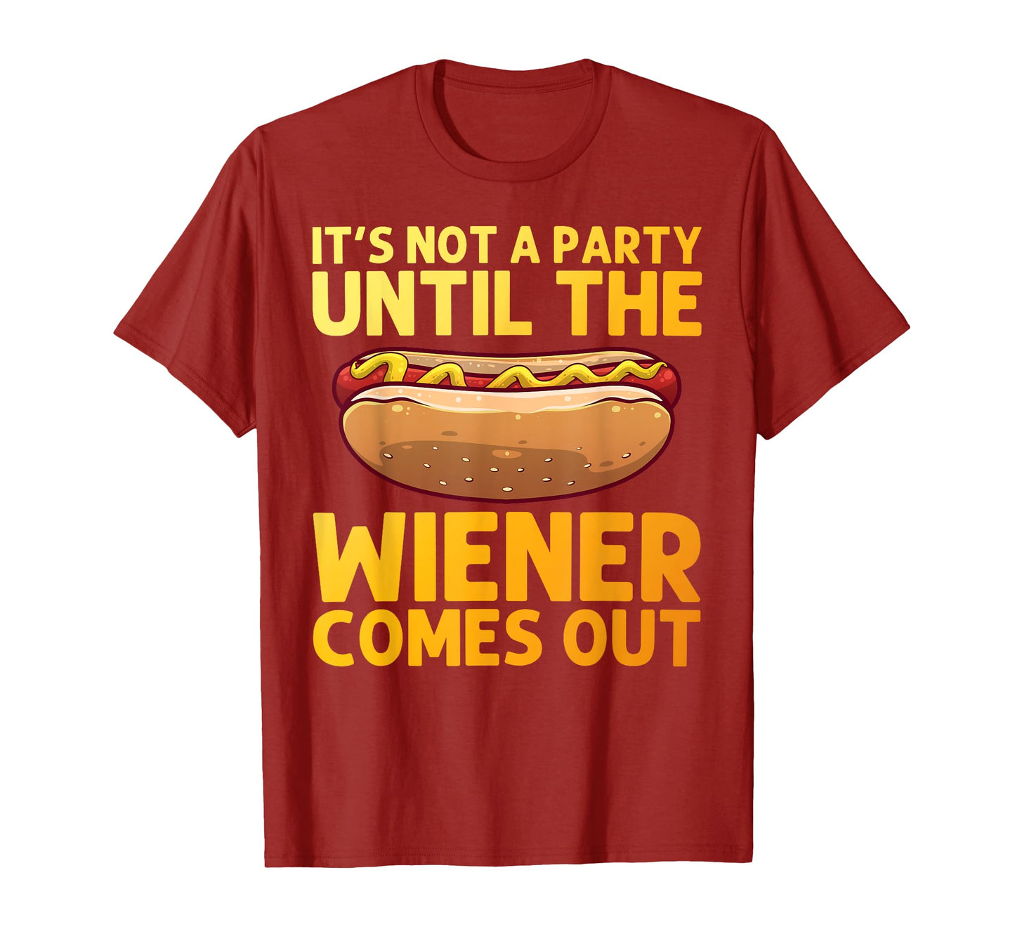 Funny Hot Dog Design for Men Women Hotdog Stand Gag Hot Dog T-Shirt