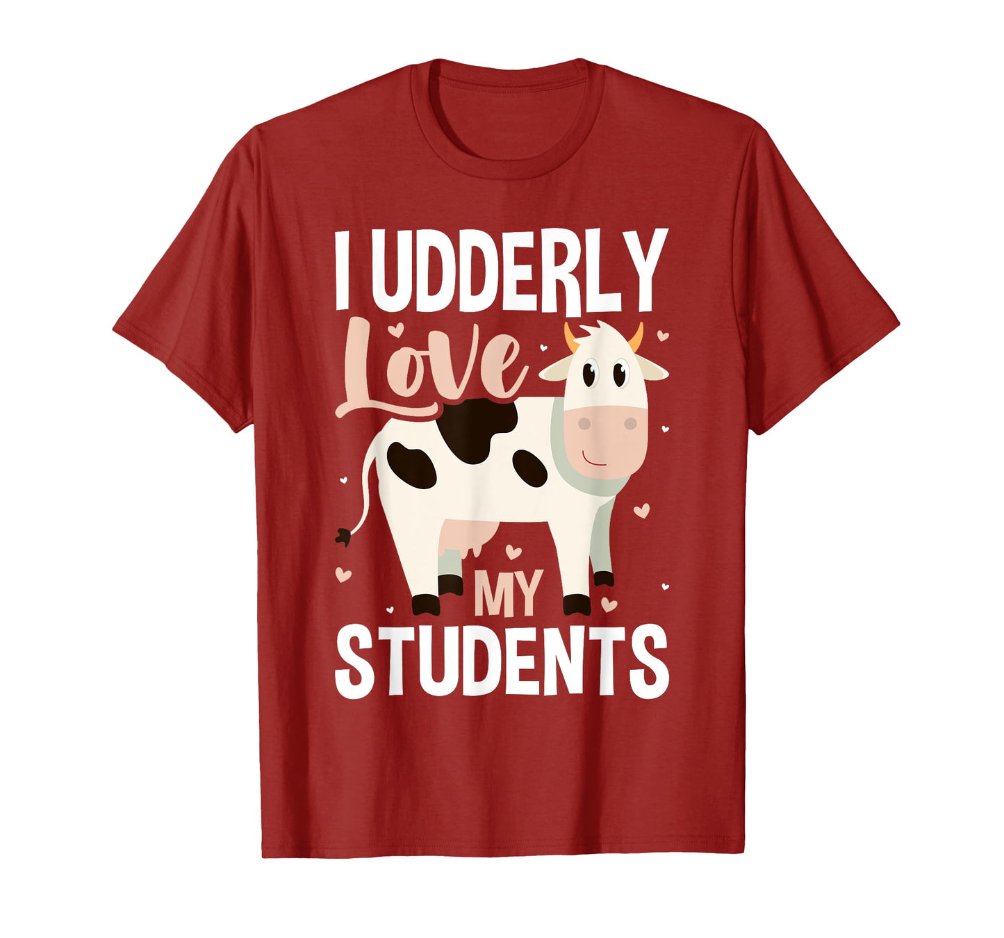 Cow Teacher Lover T-Shirt for Men Women Girls Kids