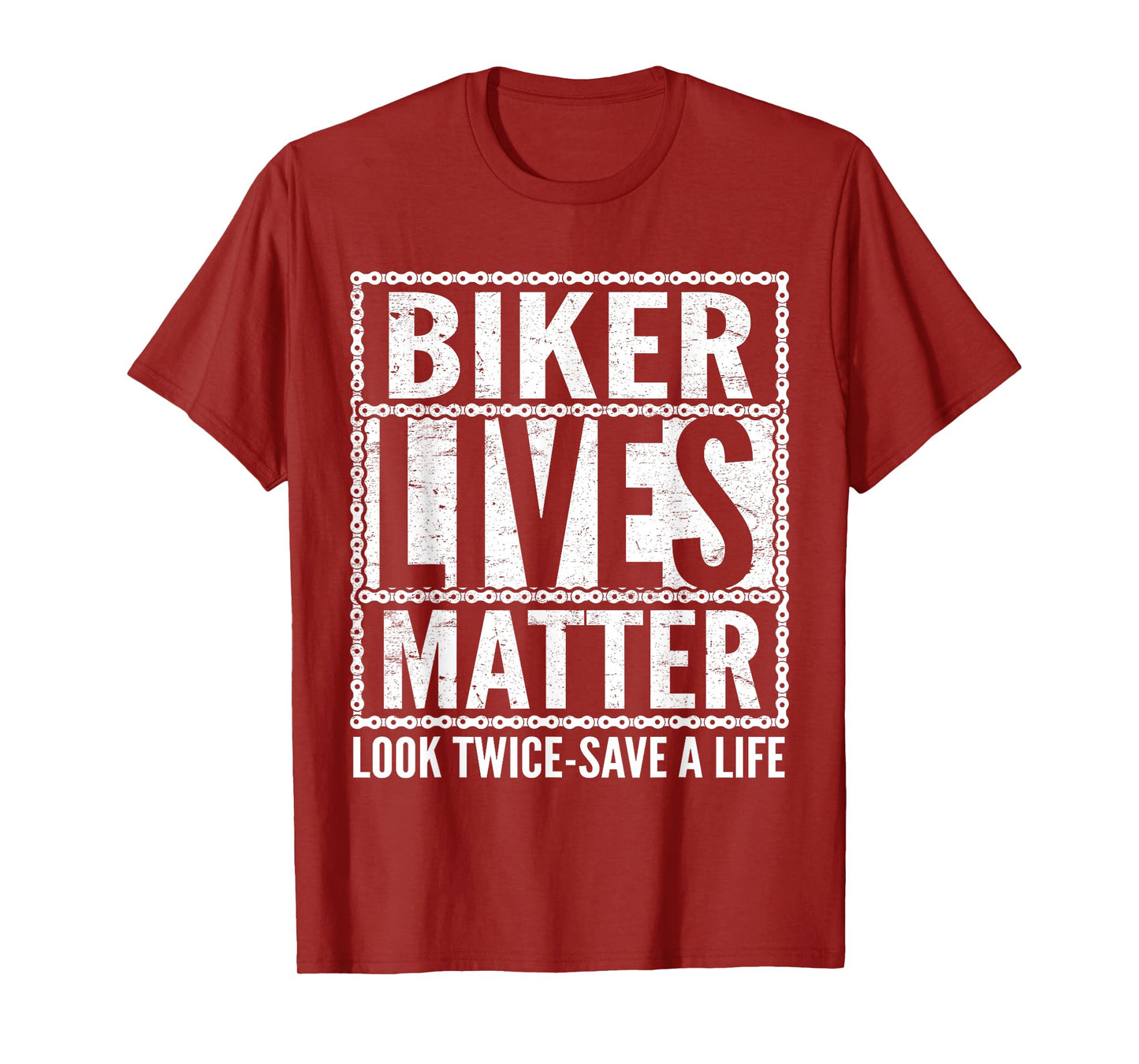 Biker Lives Matter Look Twice Save A Life Motorcycle Lover T-Shirt