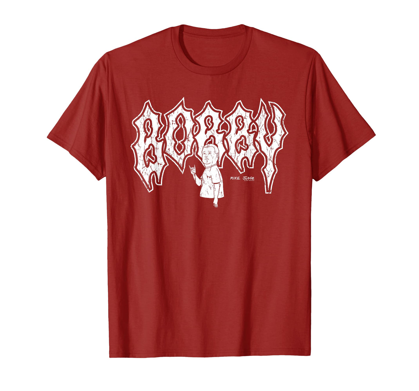 King of the Hill Bobby Distressed Heavy Metal Cartoon T-Shirt