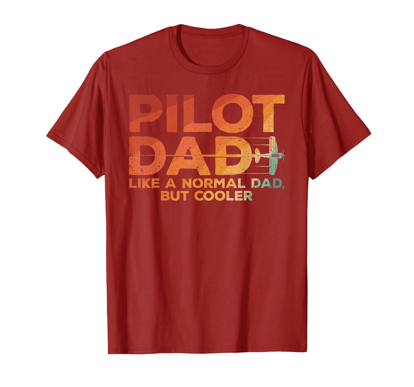 Funny Pilot Dad Art For Men Father Aviation Airplane Pilot T-Shirt