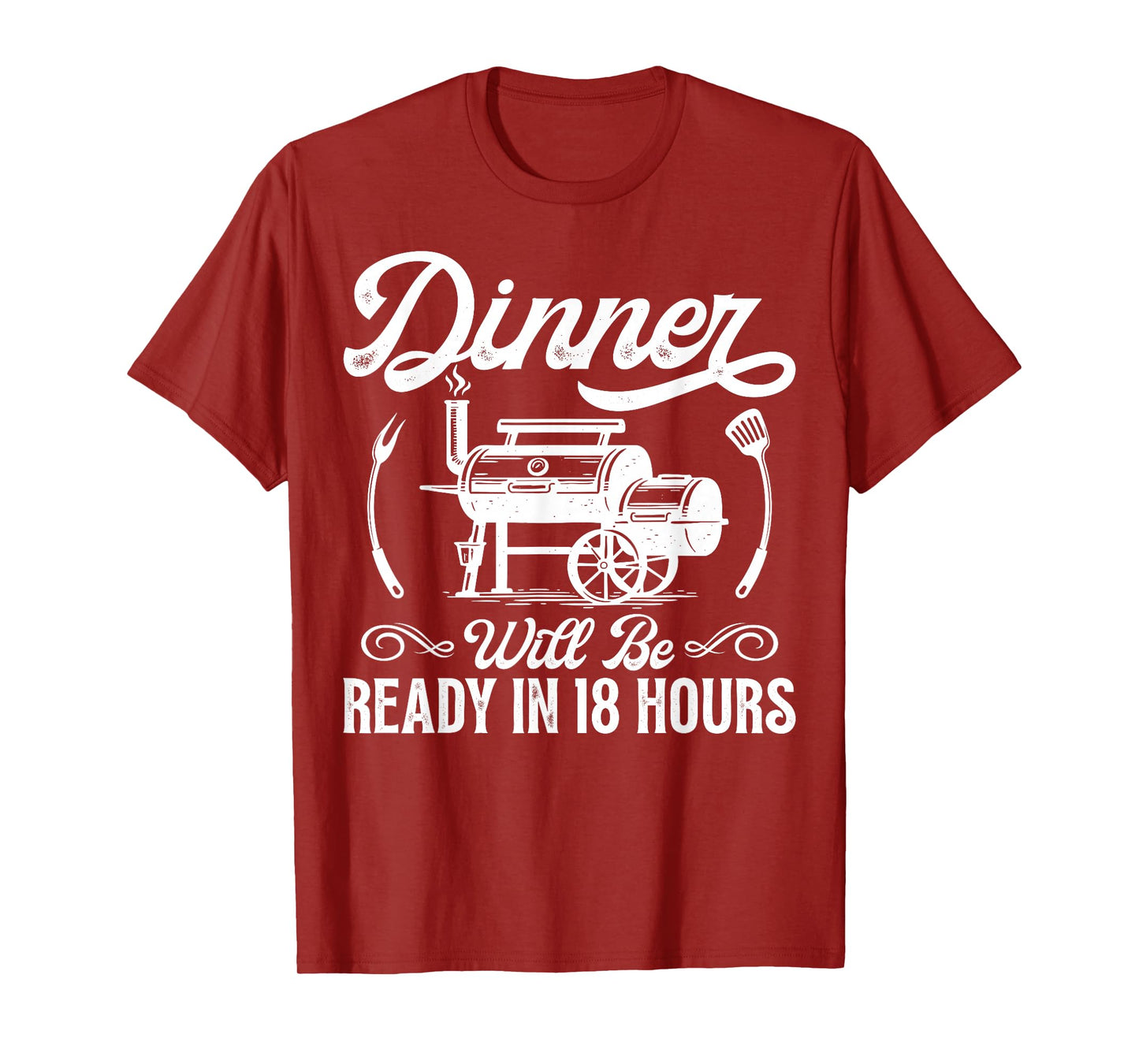 Funny BBQ Men Smoking Meat Smoker Grilling Barbecue Dad T-Shirt