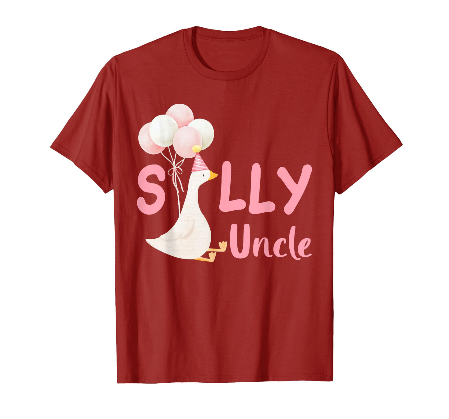 Silly Uncle Goose Family Matching Birthday Squad Crew T-Shirt