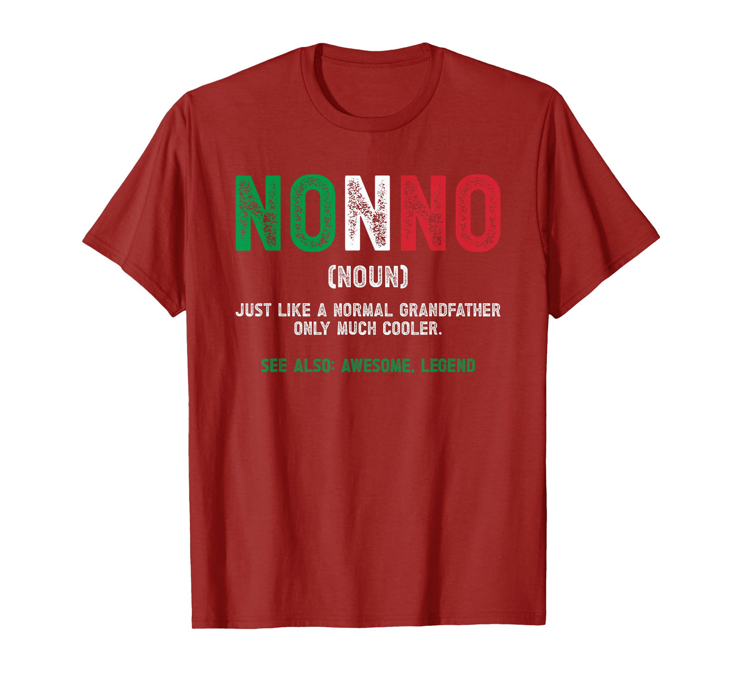 Nonno Definition Italian Grandpa Nonno Grandfather T-Shirt