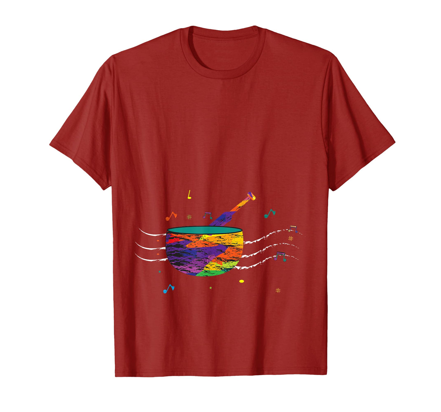 Music Lover, Colorful Singing Bowl, Sound Love, Singing Bowl T-Shirt