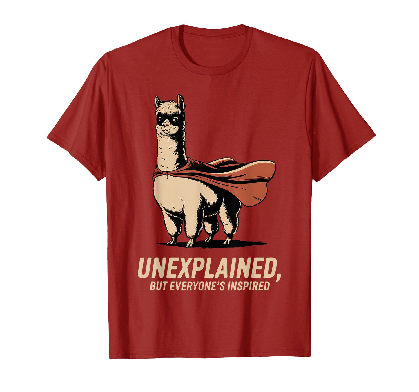 Superhero Llama Alpaca Lover Retro 80s 90s Vintage Men Women T-Shirt