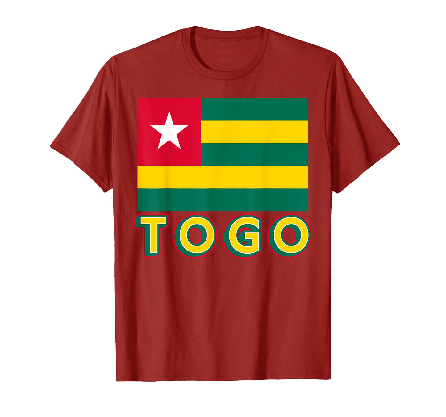 Togolese Flag Of Togo Patriotic African Men Women Kids T-Shirt