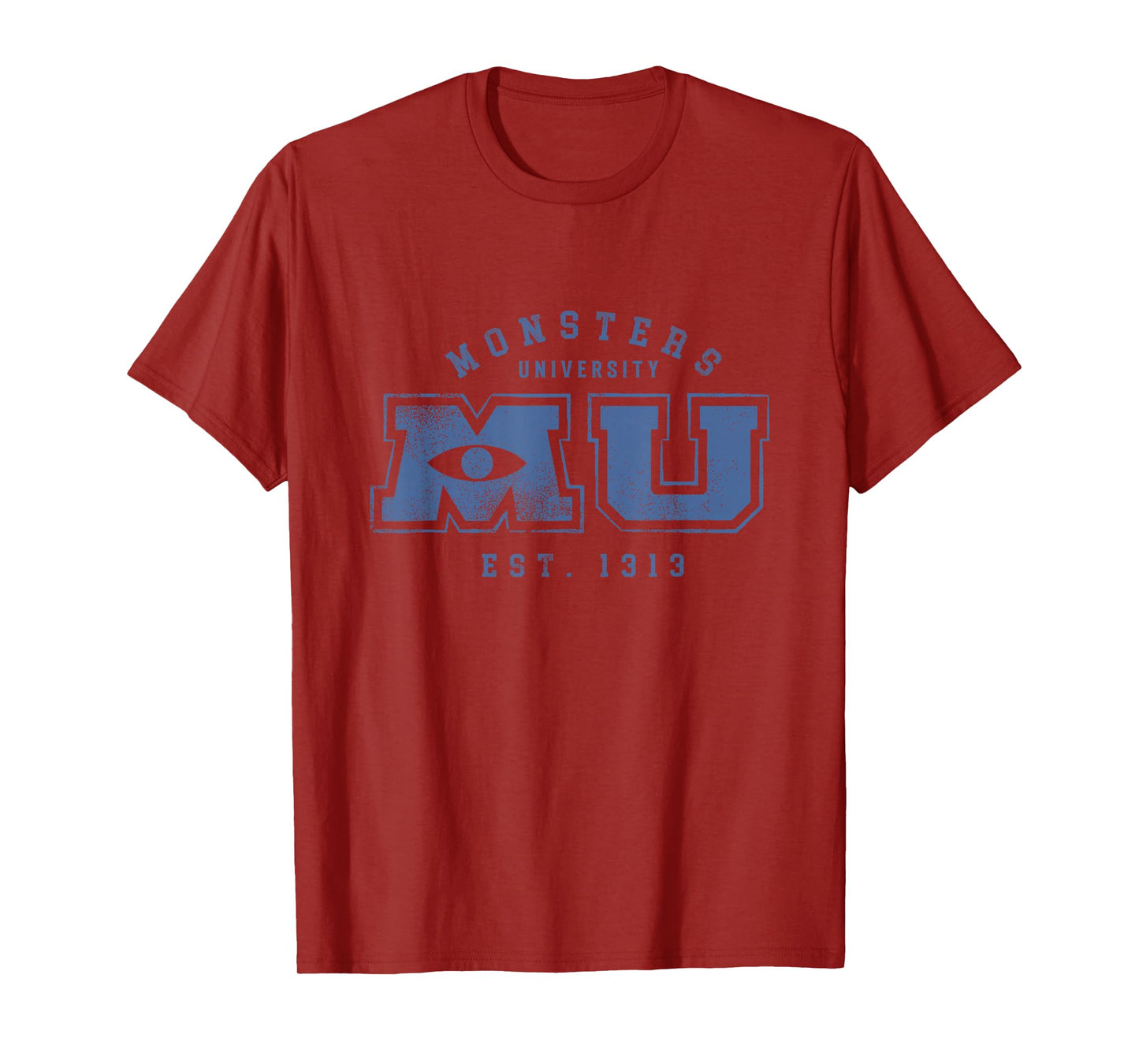 Disney Pixar Monsters University Vintage MU Logo T-Shirt